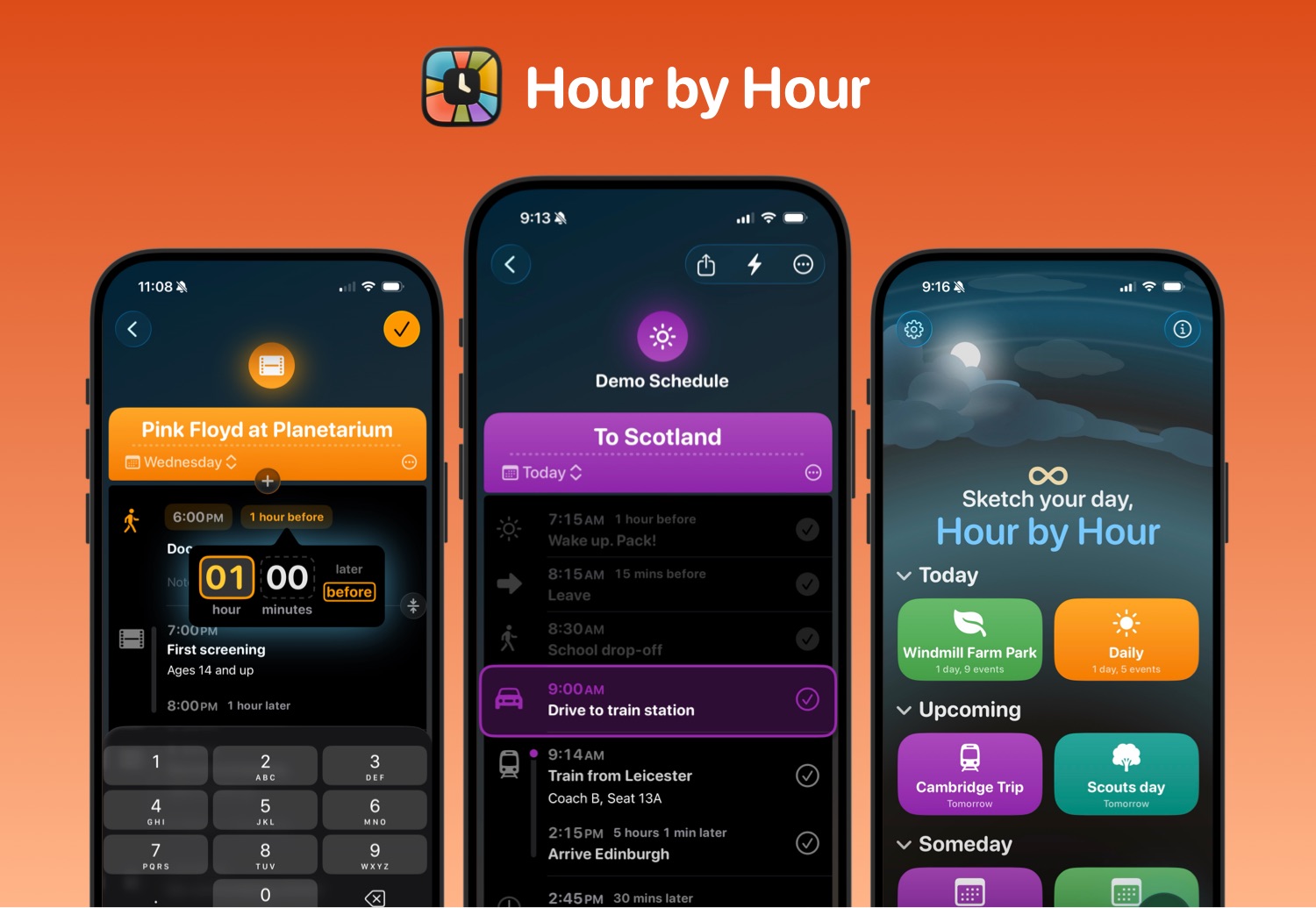 Hour by Hour screenshots and icon